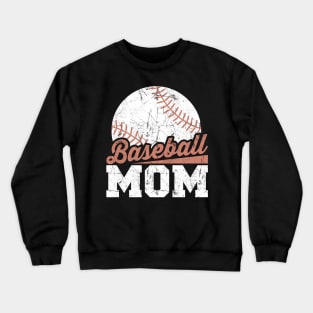 Baseball Mom Baseball Mama Mother's Day Crewneck Sweatshirt